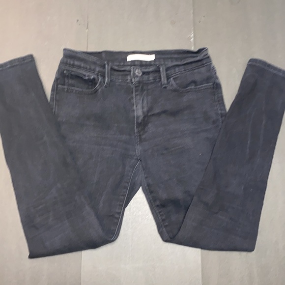 Levi’s 710 Super Skinny W29 Black Denim Jeans - Picture 6 of 15